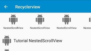 How to make Recyclerview and NestedScrollView in sketchware