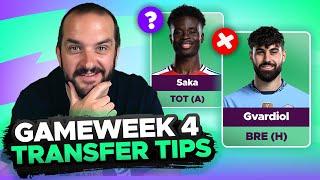 SELL SAKA?  | FPL TRANSFER TIPS | GAMEWEEK 4 | Fantasy Premier League Tips 2024/25