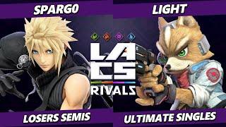 LACS Rivals LOSERS SEMIS - Spargo (Cloud) Vs. Light (Fox) Smash Ultimate - SSBU