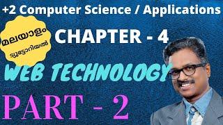 Web Technology | Plus Two | Computer Science|Computer Applications|+2 |Malayalam |Tutorial|exam tips