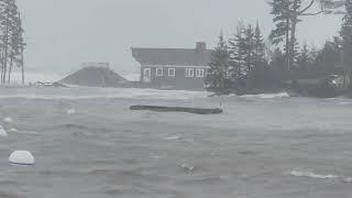 Waterfront Cookhouse Washed Away in Maine Storm