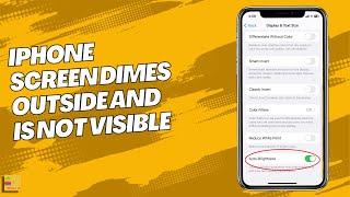 iPhone screen dims outside in sunlight and is not visible | How to make iPhone display brighter
