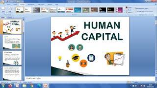 Make Human Capital PowerPoint Presentation | Presentation On Human Capital | PowerPoint Tutorial