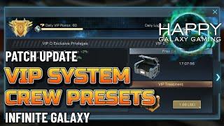 Infinite Galaxy - Patch - VIP System, Alliance Gifts and Crew Preset Formation Feature Added