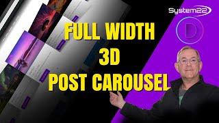 Divi Theme Full Width 3D Post Carousel