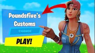 LiveFortnite customs - Fashion Shows, Bull Rush, Simon Says and More! (Chapter 5)