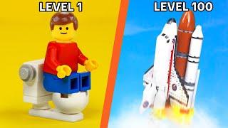 Level 1 to 100 Lego Builds (ft. TD Bricks)