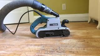 makita 9403 test hardwood floor maple