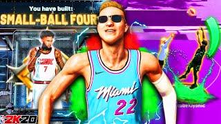 THE FIRST EVER LEGEND "SMALL BALL FOUR" BUILD IN NBA 2K20!! (Super Rare) The Best Forward Build!?