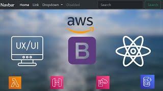 Creating Navbar using Bootstrap and React ||  customizing Header and Footer component || AWS ️