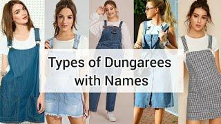 Types of Dungaree with Names ll Dungaree dress ll Dangari dress for girls ll Denim Dungaree dress