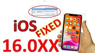 how to Fix The iPhone could not be Restore Unkwon Error ccurred 3194