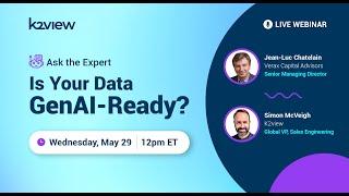 Webinar: Ask The Expert: Is Your Data GenAI-Ready?