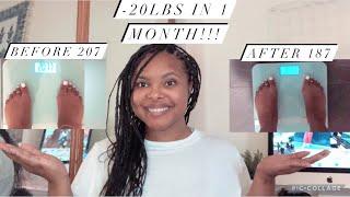 HOW I LOST 20 LBS IN 1 MONTH// NO EXERCISE