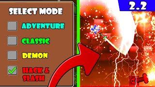 La NUEVA MODALIDAD de JUEGO en GEOMETRY DASH: hack and slash