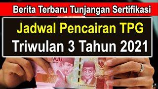 Jadwal pencairan tunjangan sertifikasi guru triwulan 3 tahun 2021