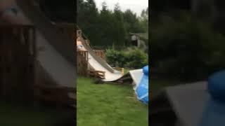 boy naked slide and jump over the pool #fail #funnyvideo2022 #shorts