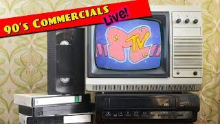 Let's Watch Some Retro 90's Commercials Live!