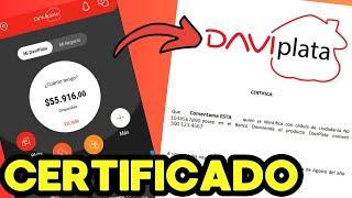 Descargar CERTIFICADO DAVIPLATA │Certificado Bancario │ 2024