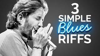 3 Stupidly Simple BLUES Harmonica Riffs (Guaranteed to Impress)