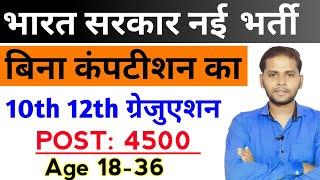 बिना कंपटीशन नई सरकारी भर्ती 2025 | New Government Job Vacancy 2025