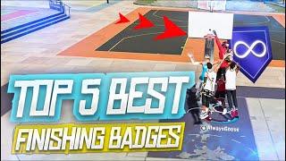 THE TOP 5 best and most ESSENTIAL FINISHING badges in NBA 2K20! after patch 13!