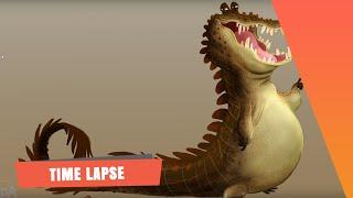 The SPA Studios | Sergio Pablos' Character Time Lapse Drawing "Crocodile"