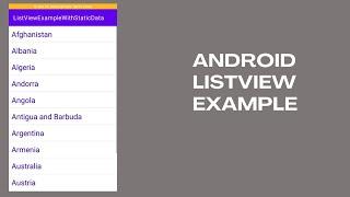 Android Listview & BaseAdapter | Android Tutorial