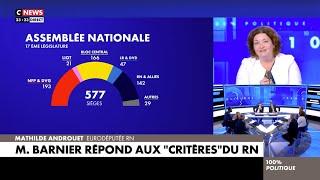 LA RÉALITÉ, C'EST QUE C'EST LE RN QUI EST ARRIVÉ EN TÊTE DES LÉGISLATIVES ! - M. ANDROUËT (CNEWS)