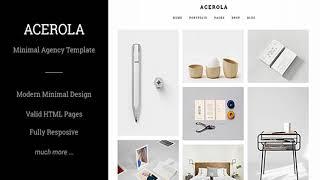 Acerola - Ultra Minimalist Agency HTML Template | Themeforest Website Templates and Themes