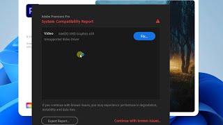 How to Hide System Compatibility Error in Adobe Premiere Pro