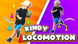 Kindergarten LOCOMOTION skills (Lesson 1): Jumping, hopping, weaving...