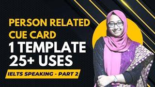 Person Related CUE Card Topic Template (IELTS Speaking Part -2)