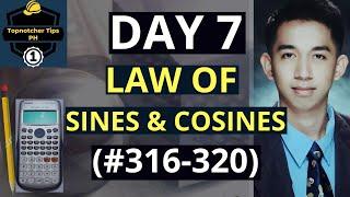 LAW OF SINES & LAW OF COSINES | 1001 Solved Problems in Engineering Mathematics (DAY 7) #316-#320