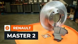 How to change the rear brake discs and pads on the RENAULT MASTER 2 Van [AUTODOC TUTORIAL]