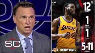 "He is not regular 55 pick" - ESPN reacts to Bronny James best game lead Lakers to win over Hawks