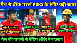 IPL2021- 3 Big News For Punjab Kings Before Match Vs SRH | PBKS News | Punjab Kings News | IPL |