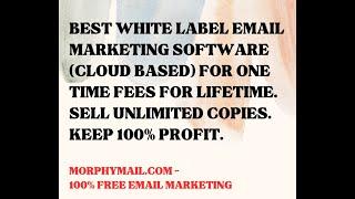 Best White Label Email Marketing Software - Morphymail Cloud Admin Panel   -   Full Technical Video