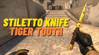  Stiletto Knife Tiger Tooth | CSGO Skin Showcase