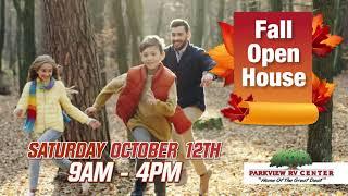 Parkview RV Supercenter Fall Open House Sale!