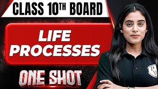 LIFE PROCESSES in 1 Shot: FULL CHAPTER COVERAGE (Theory+PYQs) | Class 10th Boards 