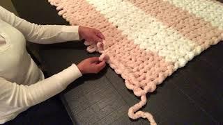 How to hand knit a blanket