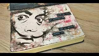 Azure Art Journal (Flip Through) | Mixed-Media