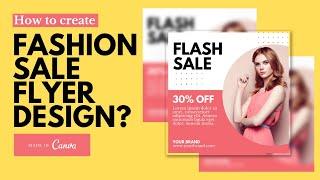 How to Design a Fashion Sale Promo Banner? | Canva tutorial