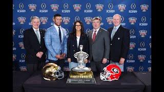 Marcus Freeman and Kirby Smart joint Sugar Bowl press conference prior to Notre Dame versus Georgia