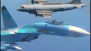 Russian jet fighter intimidates American aircraft incident 1/29/2018