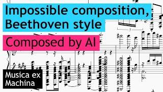 Impossible composition, Beethoven style | Composed by AI | Musica ex Machina #2