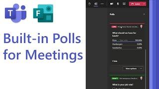 How to use built-in Polls in Microsoft Teams meetings