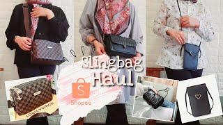 SHOPEE HAUL SLINGBAG UNDER 100K RECOMMENDED | KOREAN SLINGBAG