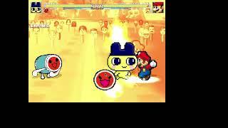 Mugen Mametchi and Don Chan vs Super Better Mario and Super Better Luigi